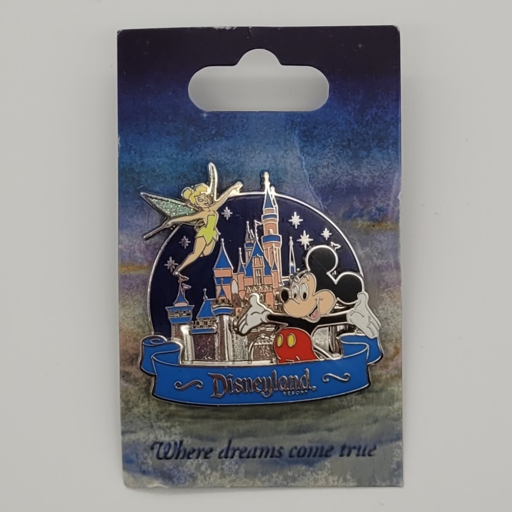 DISNEY | Disneyland 2008 Mickey Mouse Tinkerbell castle pin - Picture 1 of 3